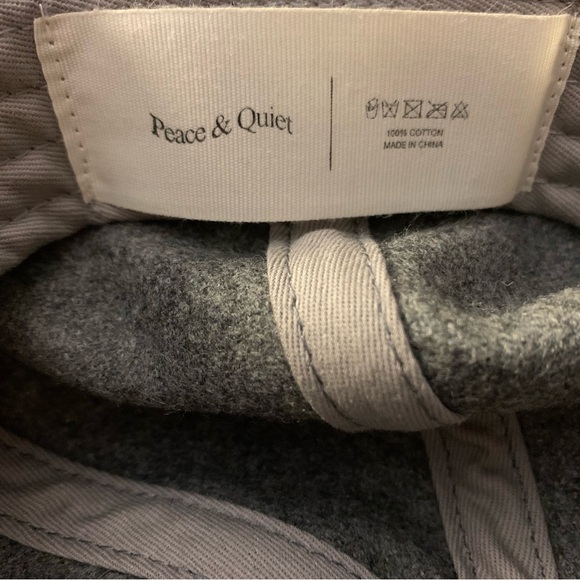 New Museum of Peqce & Quiet Gray Flannel Dad Hat - Picture 2 of 2